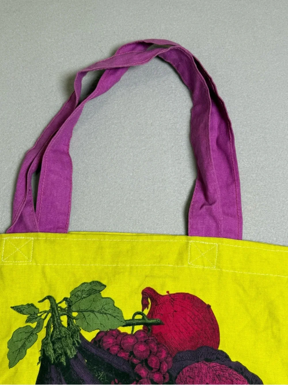 VTG Trader Joes Tote Fruit Lady By Special Appointment Reusable Canvas Bag - Picture 5 of 10
